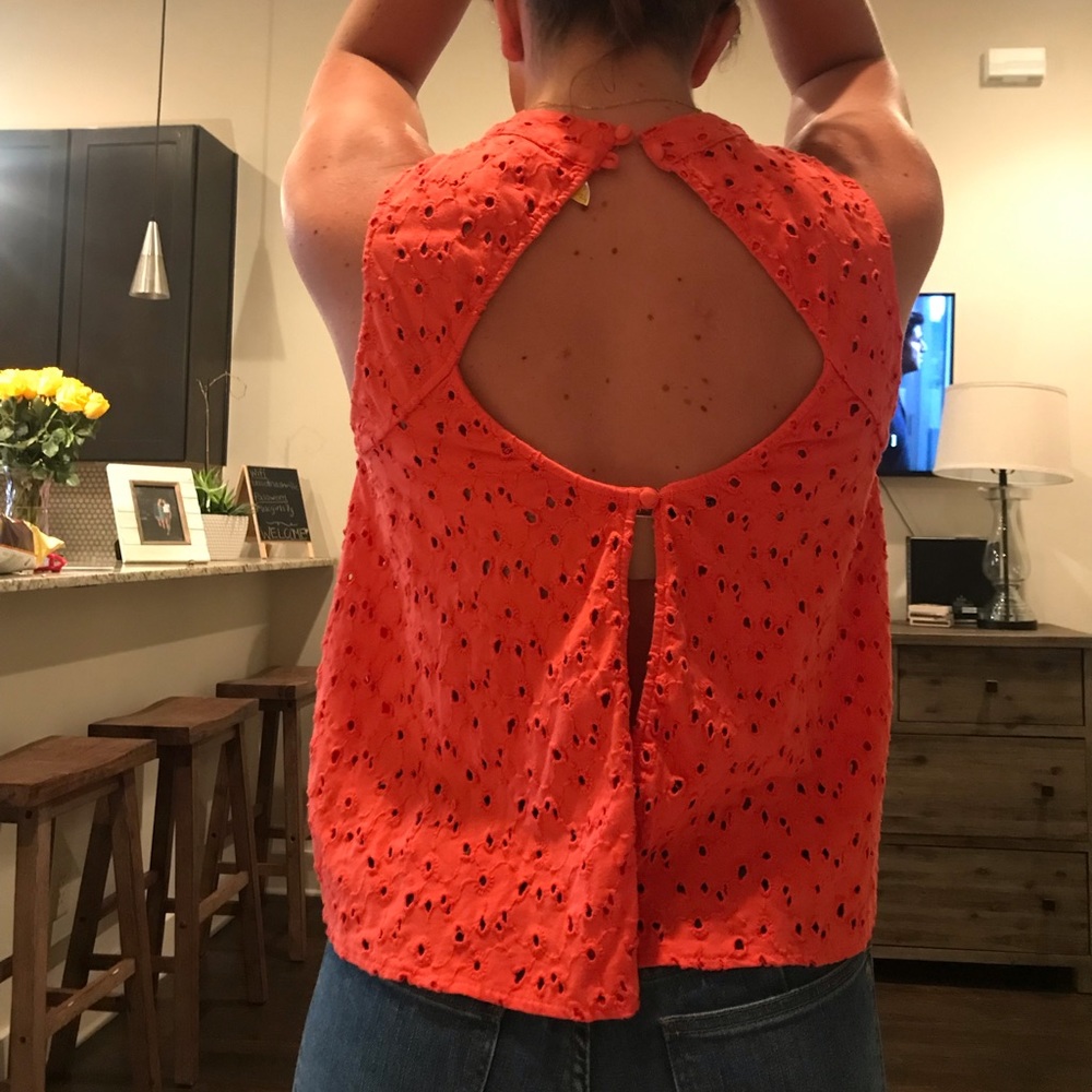 Free people high neck open back tank